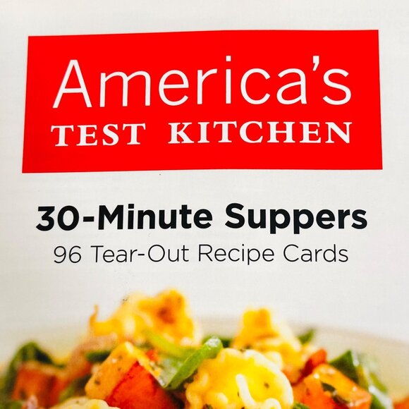Americas Test Kitchen 30-Minute Suppers With 96 Tear-Out Recipe Cards (2010) - Picture 3 of 10